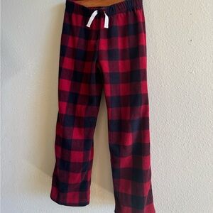 Red & Black plaid PJ bottoms Youth 8-10